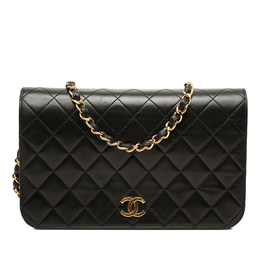 Pre-Loved Chanel Small CC Quilted Lambskin Full Single Flap